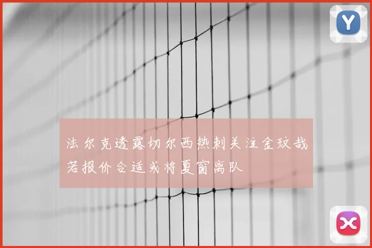 法尔克透露切尔西热刺关注金玟哉若报价合适或将夏窗离队