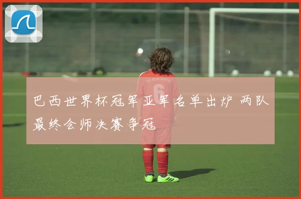 巴西世界杯冠军亚军名单出炉 两队最终会师决赛争冠
