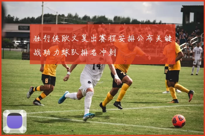 独行侠欧文复出赛程安排公布关键战助力球队排名冲刺
